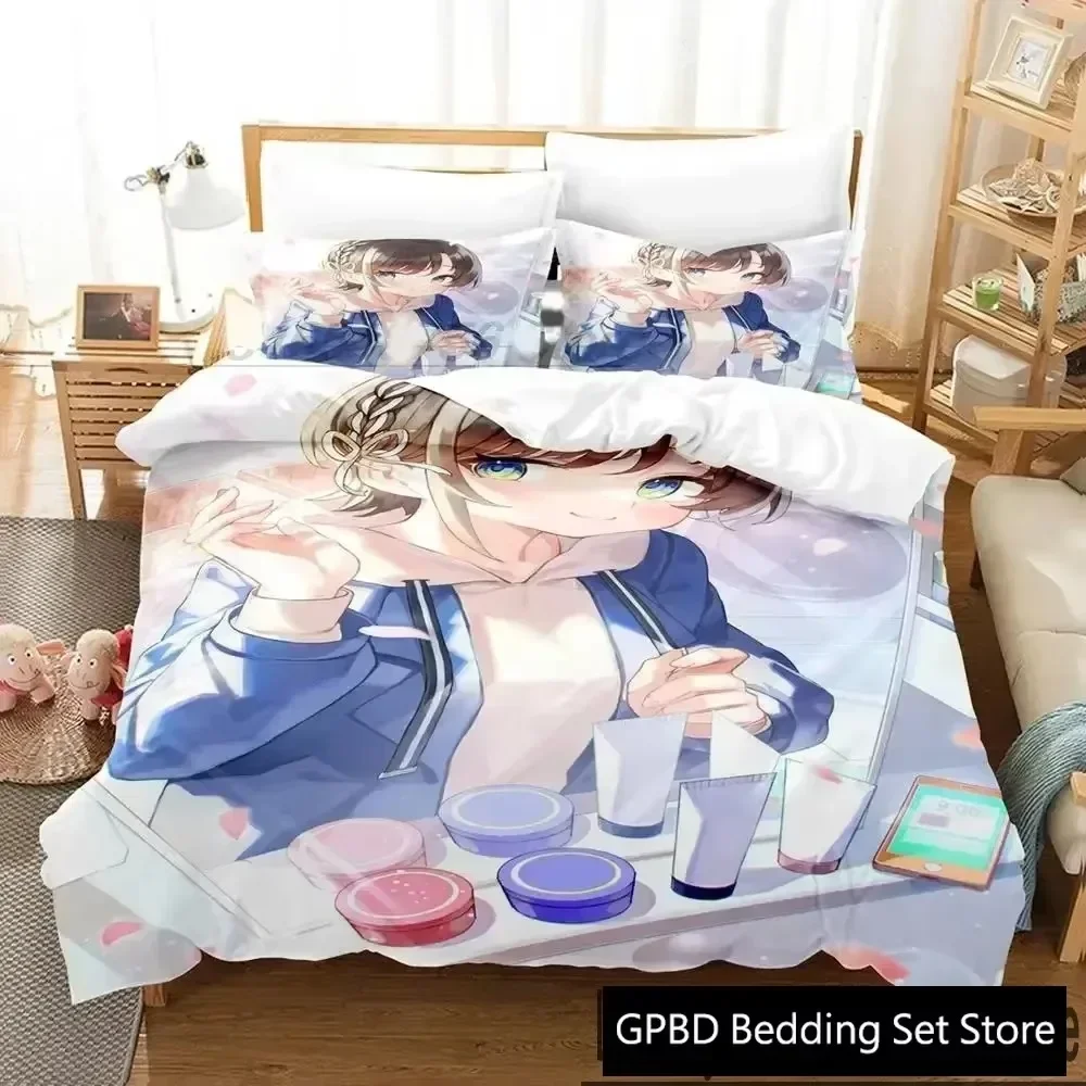 

Print Anime Kawaii Oozora Subaru Comfortable Duvet Quilt Cover Pillowcase Bedding Set Children Bedroom Decoration Home Textile