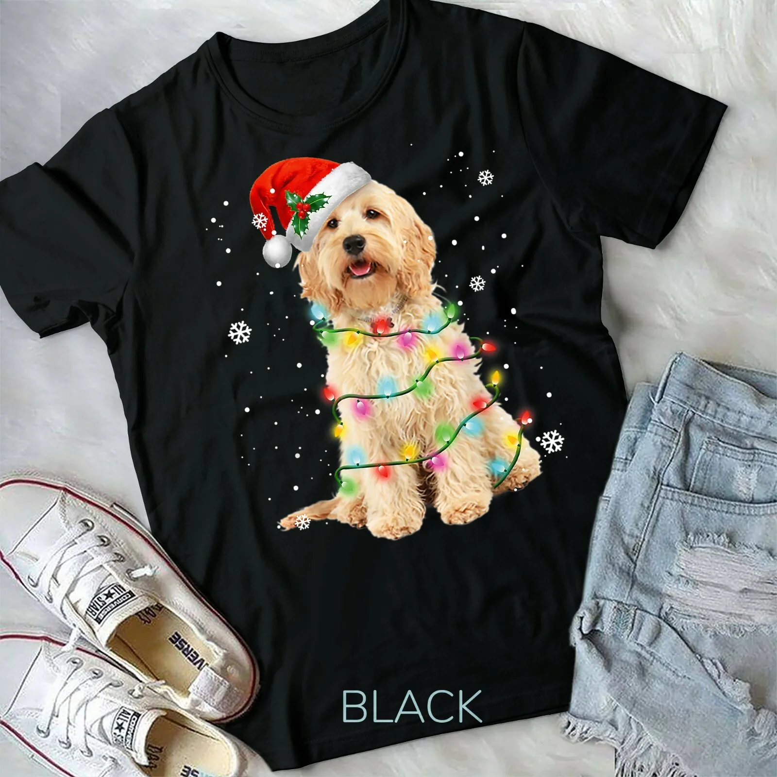 

Goldendoodle Dog Tree Christmas Xmas Pet Dogs s Form T shirt