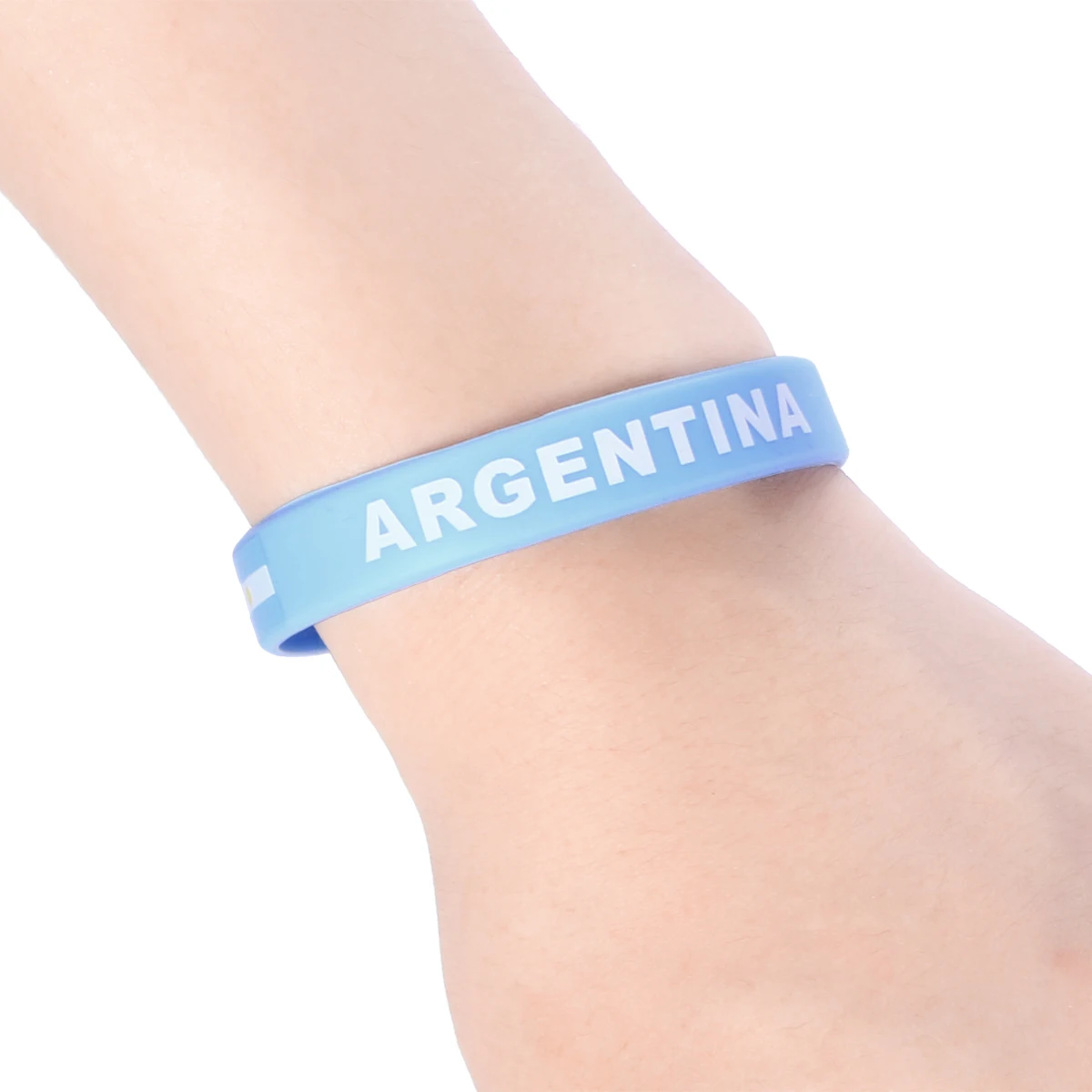 

5pcs Country Flag Silicone Wristbands Durable Soft Sports Game Football Match Bracelet For Games Race International Wristband