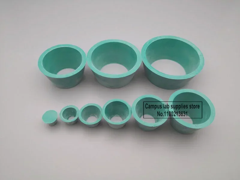 One Set Rubber/Silicone Funnel Holder 9*1set of Plugs or The Suction Filter Bottle Support for Laboratory