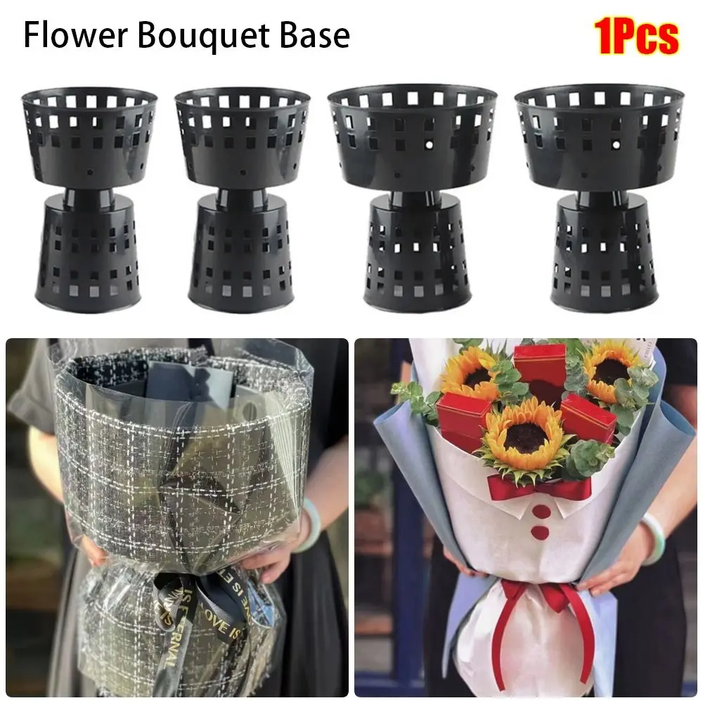 1Pcs Durable Flower Packaging Flower Bouquet Base Flower Artifact Liner Base Wrap Flower Base Plastic S/L Bouquet Wrapping