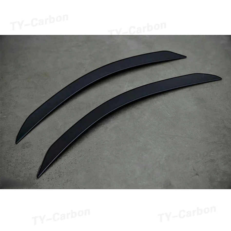 ABS المصد الأمامي الأسود الخائن زعانف القرش الجانبية Canards الزخارف لفورد موستانج GT V8 V6 MP نمط 2015 - 2017 ديكور السيارة