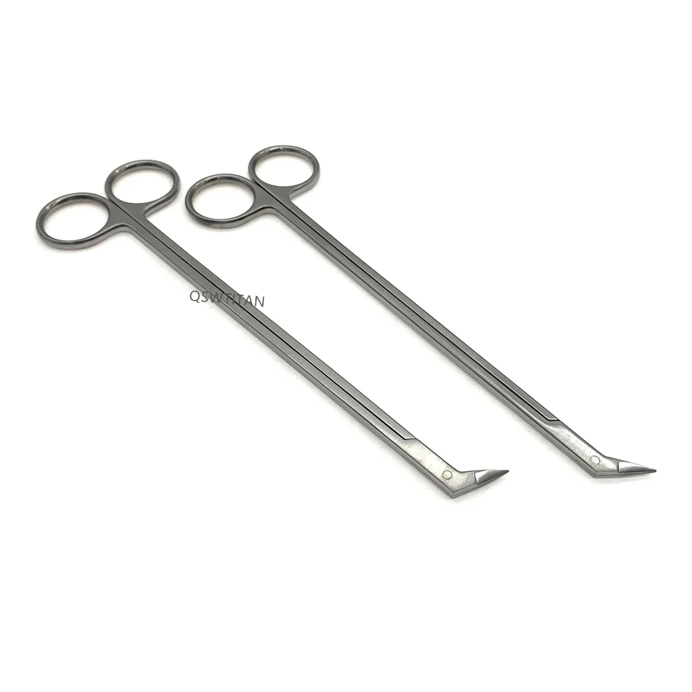 Micro Vascular Scissor 45°  60° Crown Angled Blunt tip Micro Surgical instrument