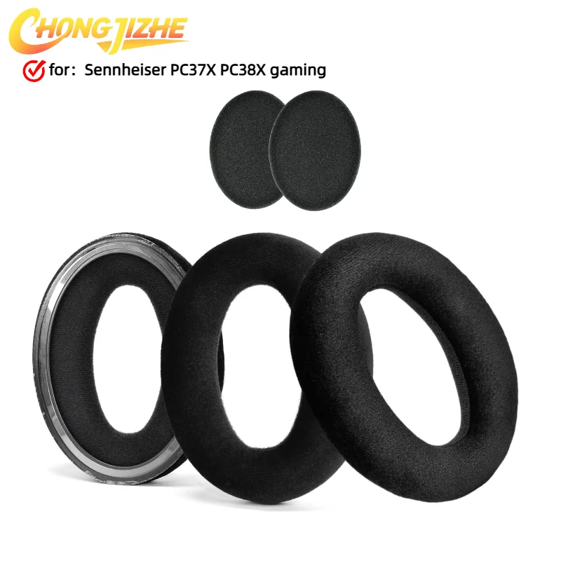 

CHONGJIZHE Replacement Earpads Foam Ear Pads For Sennheiser PC37X PC38X gaming Headphones Earmuff/Earphone Sleeve Headset