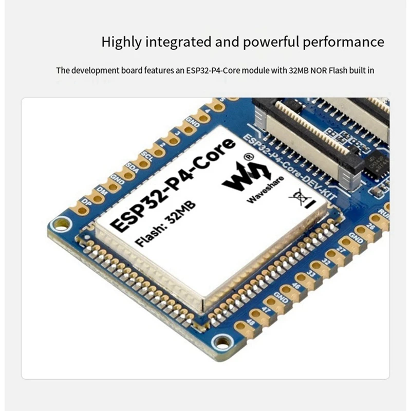 mega-sale waveshare-2pcs-carte-de-developpement-esp32-p4-core-dual-core-risc-v-prend-en-charge-dsi-csi-usb-otg20-module-32mb