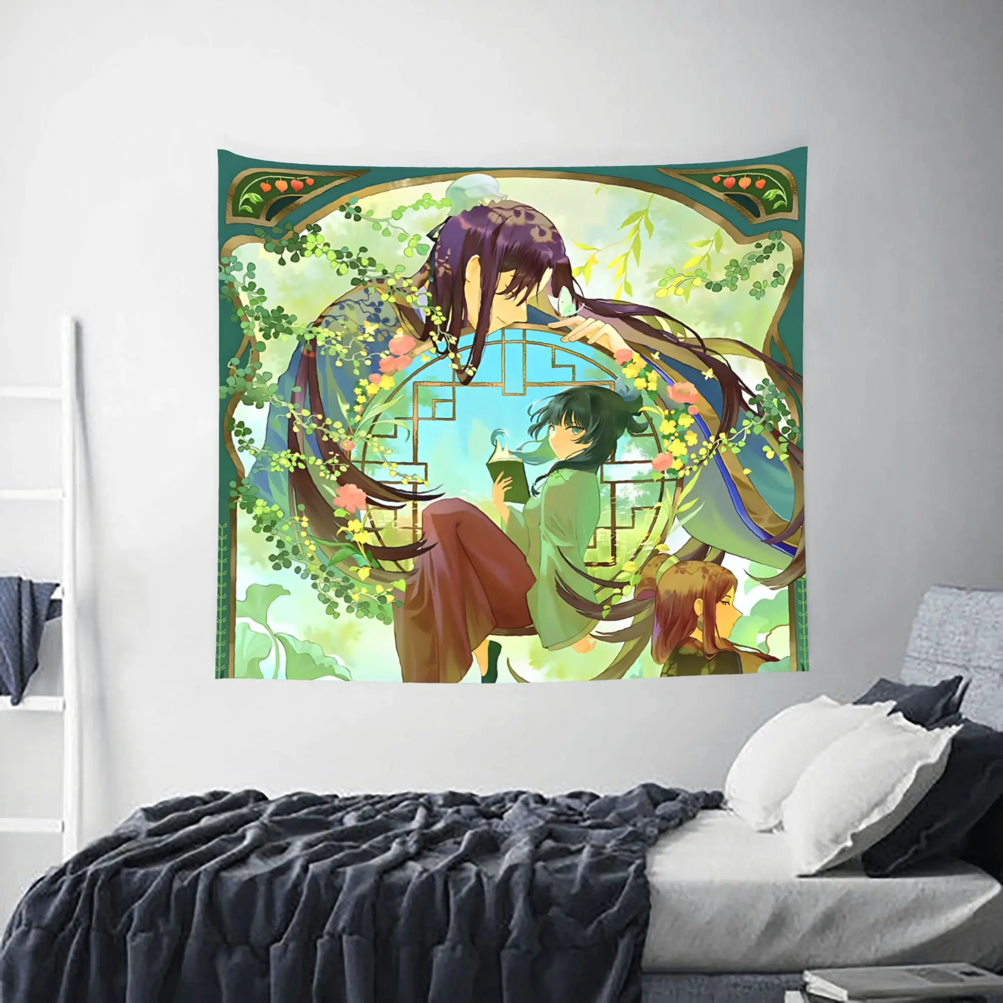 Customized The Apothecary MAOMAO cutecore Tapestry Bedroom Decoration  Wall Hanging Blanket Tapestry Cool Stuff For Room