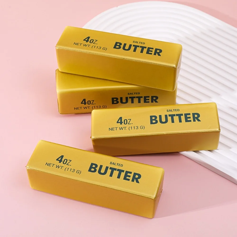 New Cheese Butter Stick Squeeze Slow Rising Hand Relaxation Simulation Food Fidget Stress Relief Pinch