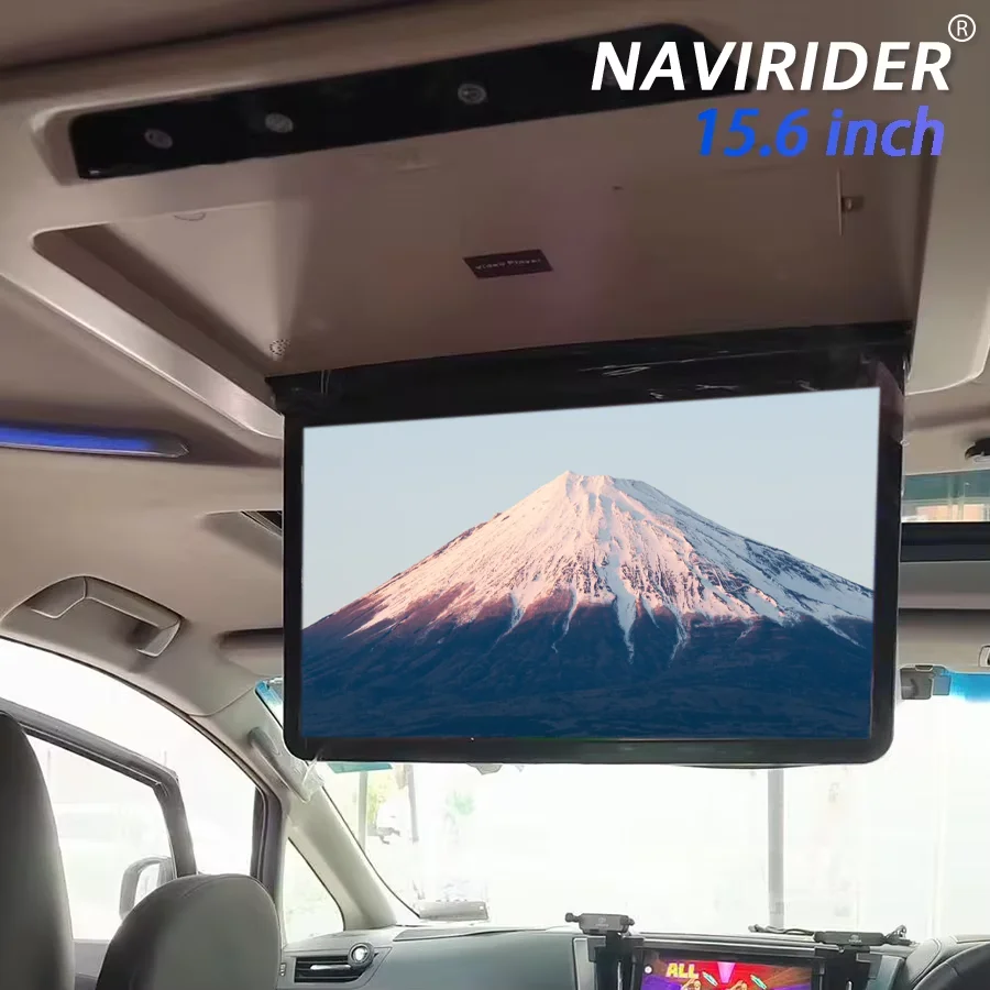15.6'' MP5 Car Roof Ceiling Monitor 1920*1080 LED Screen Multimedia Video Player for Toyota Alphard 30 Series with USB SD HDMI