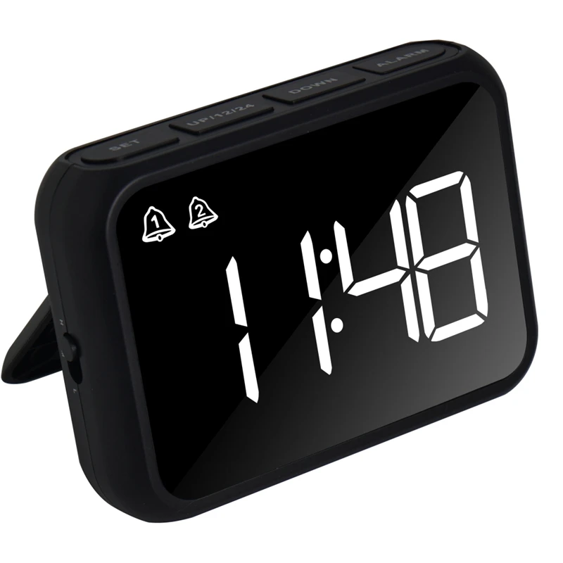 Digital Alarm Clock For Bedroom,Three Brightness Dimmer, Temperature,Snooze,Adjustable Alarm Volume,Bedside Clocks