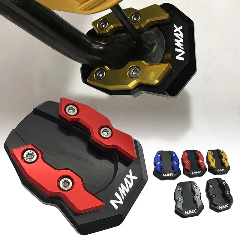 

Heavy Duty Motorcycle Kickstand Skid Plate For Yamaha NMAX 125/150/155 V1-V2 2015-2024 Anti-Slip CNC Aluminum Alloy Oversize Pad