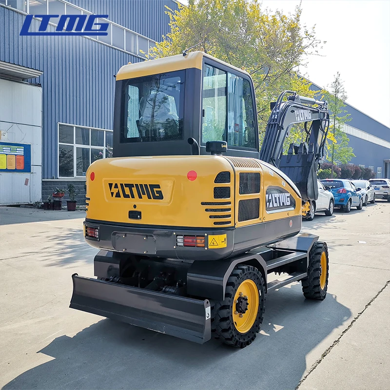 Землеройное оборудование 5 тонн 7 тонн 10 тонн 13 тонн гидравлический колесный экскаватор с сертификатами CE