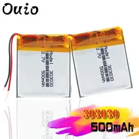 303030 Rechargeable 3.7V 500mAh Li-ion Lithium Battery Lithium Polymer Replacement Battery Lipo For MP3 MP4 GPS Medical Device