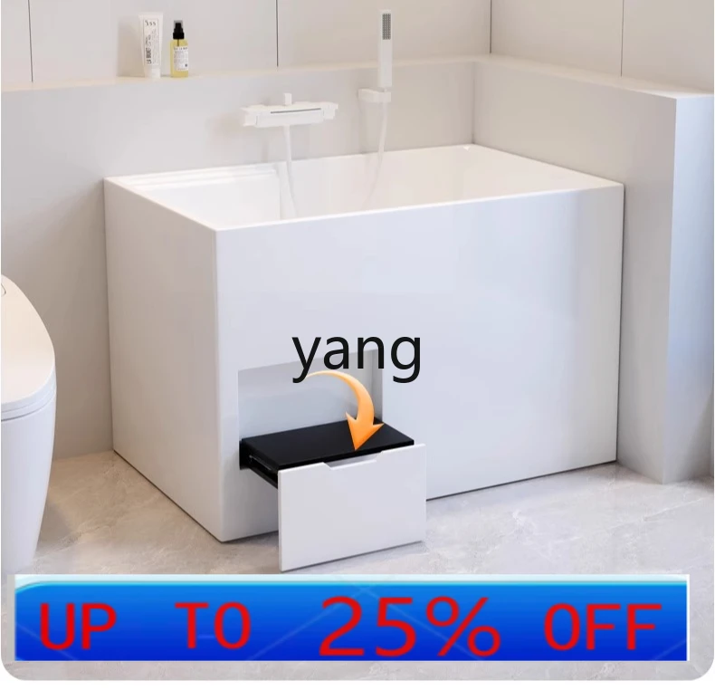 

LMM folding stool bathtub deep bubble small apartment home Japanese new acrylic mini bathtub