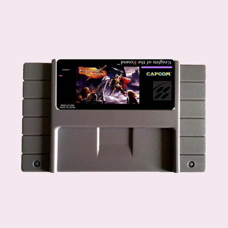 คุณภาพสูง 16 บิตอัศวินของรอบ NTSC การ์ดเกมสีเทาขนาดใหญ่สําหรับเครื่องเล่นเกมเวอร์ชันสหรัฐอเมริกา