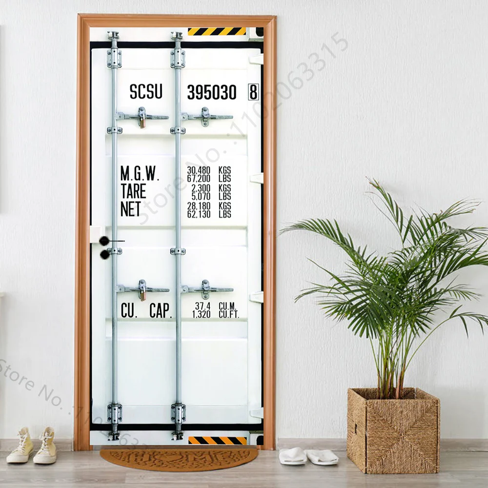 Metal Doors Wooden Door Sticker Mural Peel&Stick Wallpaper Self-adhesive Telephone Booth Decals Removable Pvc Waterproof Poster
