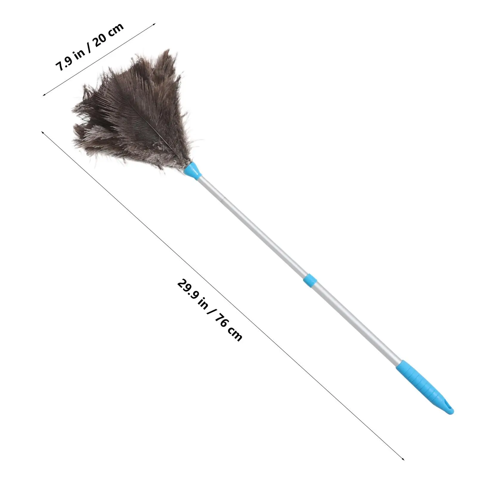 Ostrich Long Handled Reusable Extendable Telescopic Duster for Ceiling Fans Chandeliers High Ceilings Blinds