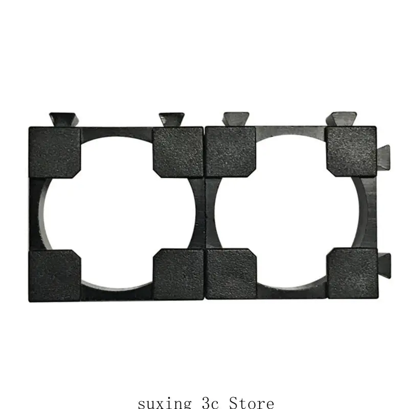 

E8BE Pack of 10 18650 Lithium Ion Cell Double Battery Holder Bracket ABS Fixing Accs