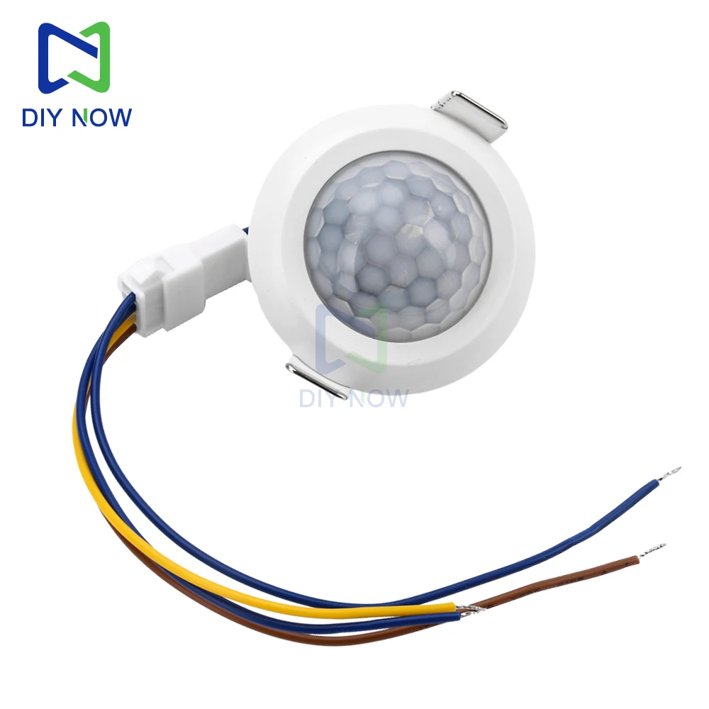 AC 220V infrared human body induction switch adjustable time delay LED downlight ceiling light human body induction switch