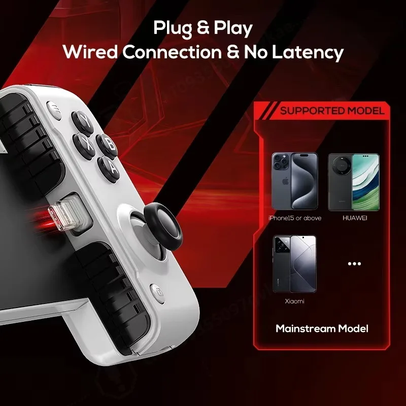 S3 Mobile Game Controller Joystick, Type-C Wired and Bluetooth Wireless Multi-mode Gamepad for Smartphone Tablet