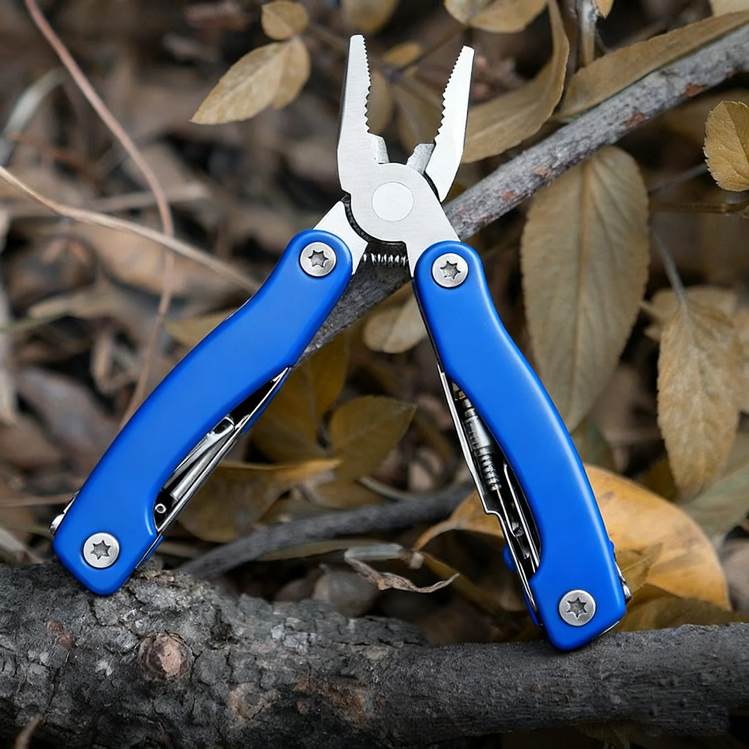 

9 In 1 Stainless Steel Multi-functional Tool Pliers Outdoor Hiking Camping Portable Versatile Mini Folding Pliers Accessories