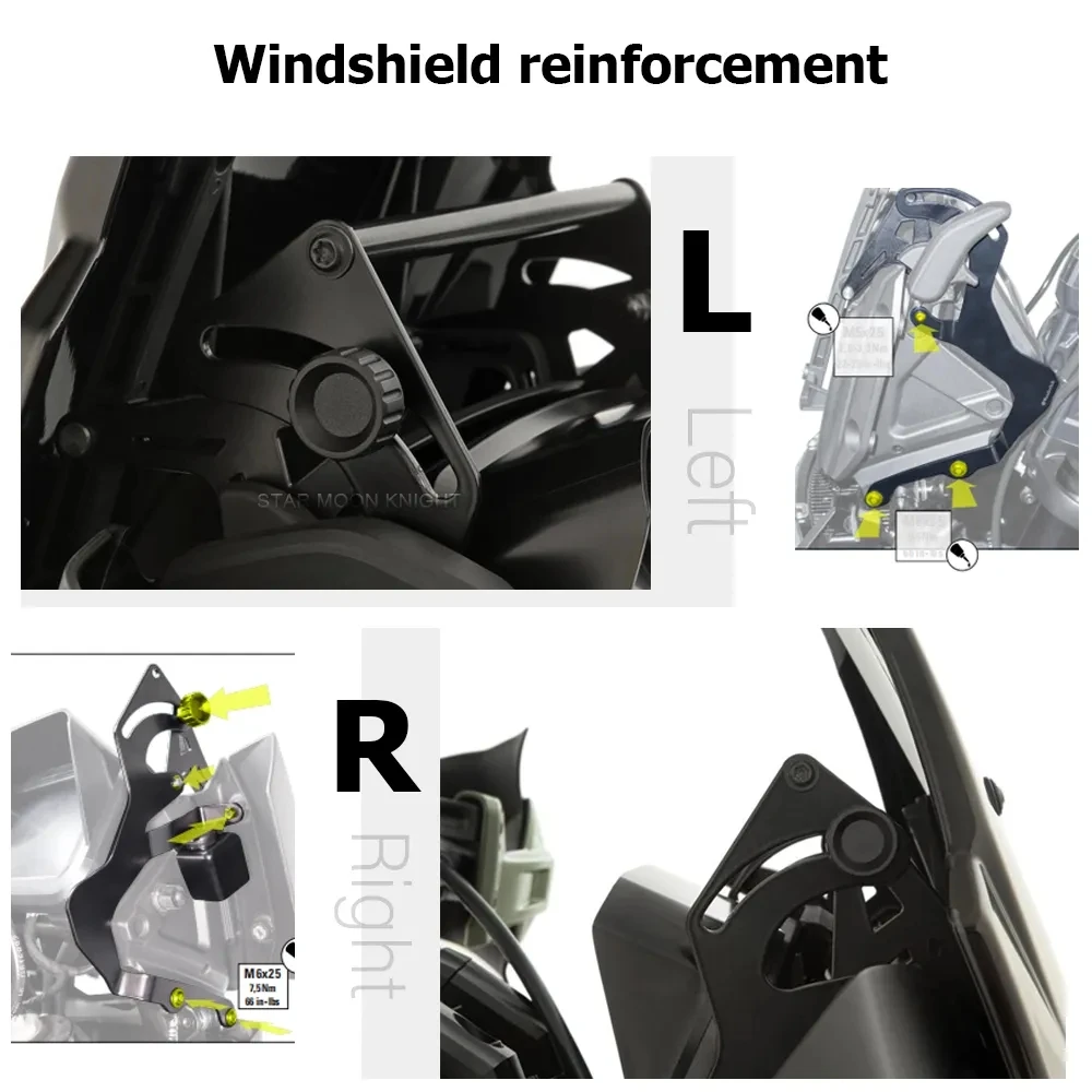 Windshield Reinforcement Navigation Bracket Phone Charging Holde For Pan America 1250 Special RA1250 2021 2022 2023 Accessories