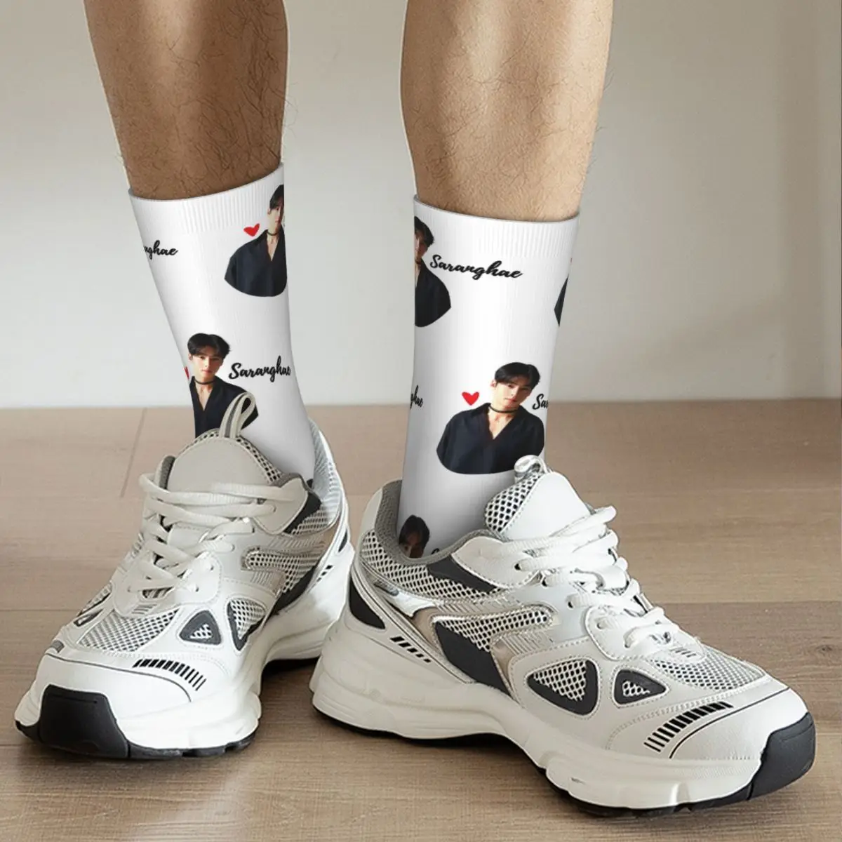 I Love Cha Eun Woo Kpop Kdrama Lover Outfits Men Women Socks Cozy idol High Quality Middle Length Socks Warm Small Gifts