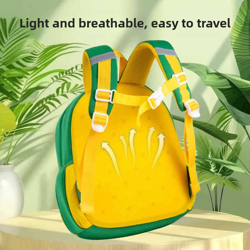 حقيبة ظهر جديدة على شكل ديناصور لأطفال رياض الأطفال - حقيبة كتب صغيرة كرتونية لطيفة مع أشرطة كتف بمقبض علوي خفيفة الوزن ومقاومة للماء #5