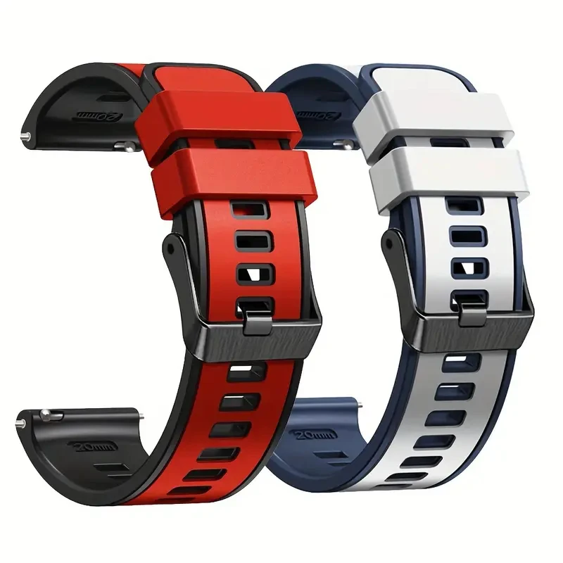 

20mm 22mm Sport Strap For Samsung Galaxy Watch 7-FE-6-5-pro-4-Classic band 40mm 44mm silicone bracelet huawei watch GT 5/4/3/2