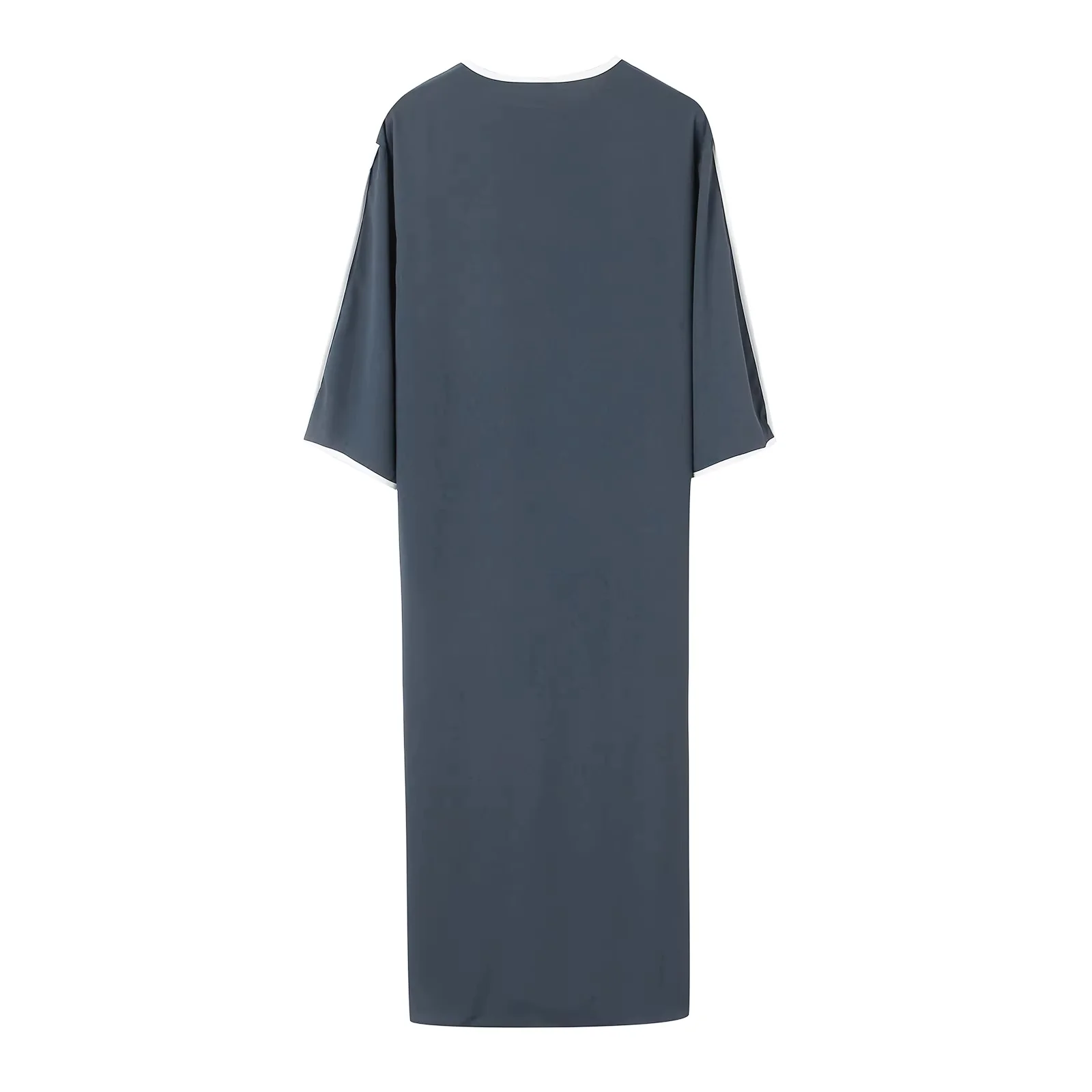 رداء طويل للرجال على الطراز العرقي الإسلامي التقليدي، رداء أنيق للرجال، رقبة دائرية عادية، مطرز للرجال، رداء فضفاض غير رسمي