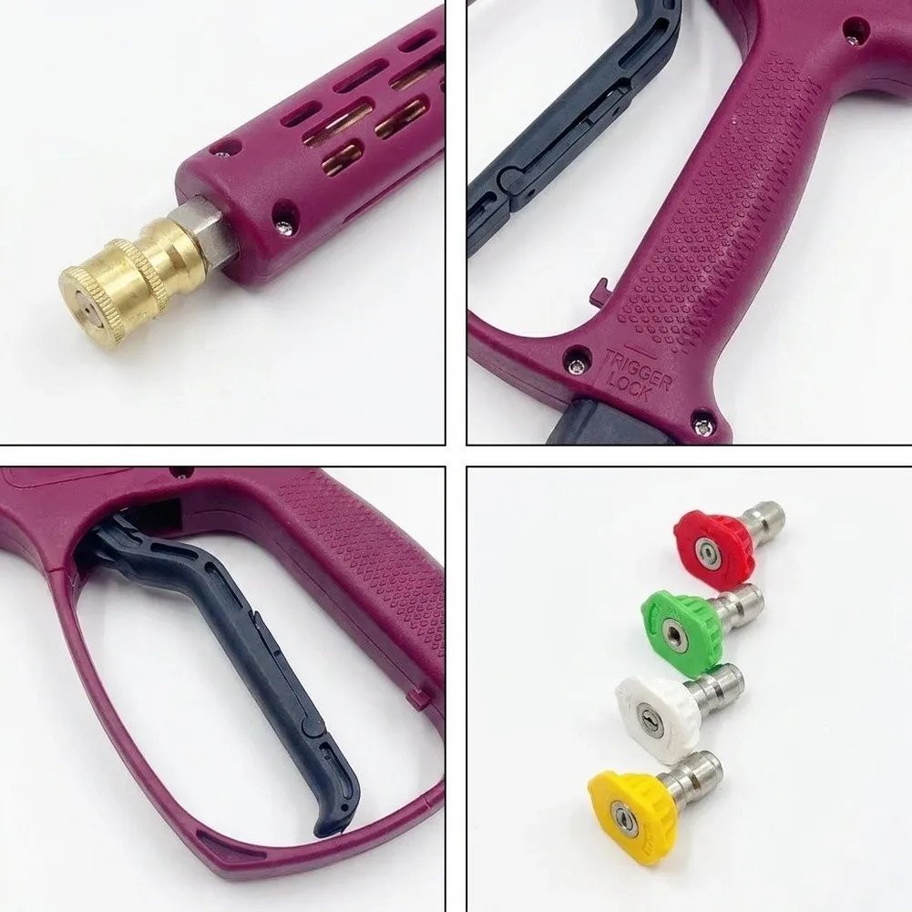 Pressure Washer Spray with Reinforced ABS Body Brass Components and 3/8 Quick Connect Fitting for Long Term Durability