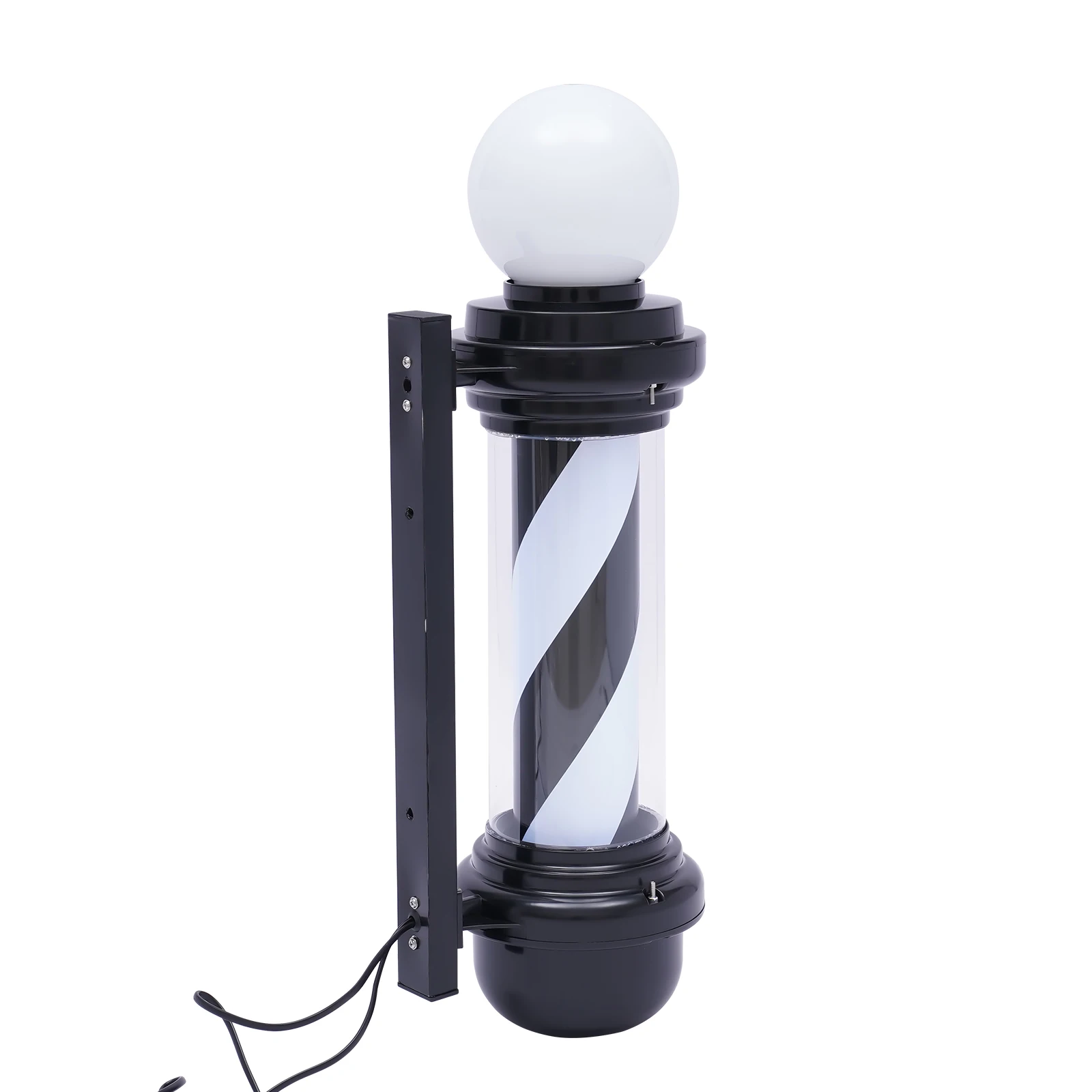 barbearia rotating pole led light listras de cabeleireiro com suporte suspenso sinal ao ar livre impermeavel economizar energia 01