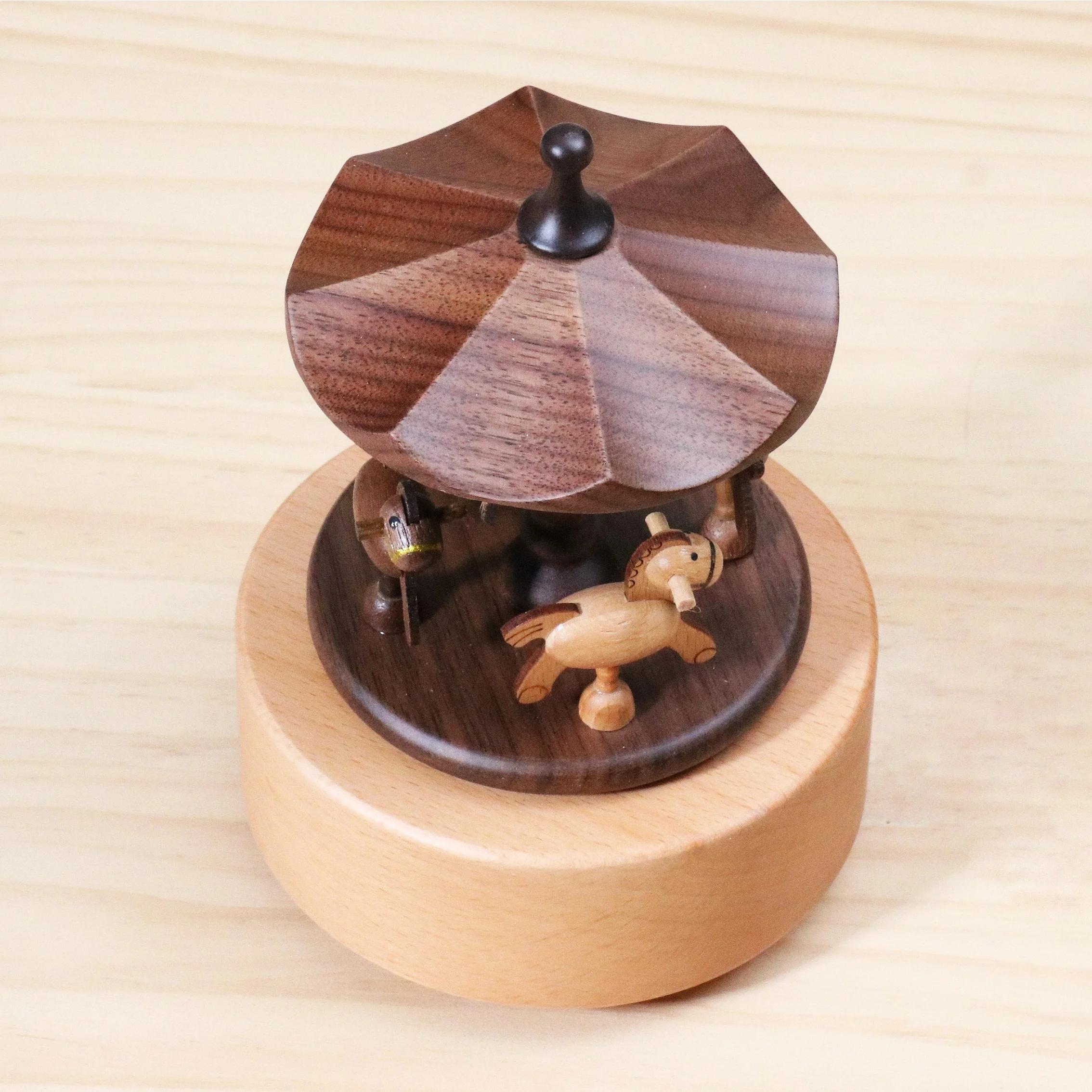 Wooden carousel music box music box birthday gift for girl girlfriend wife