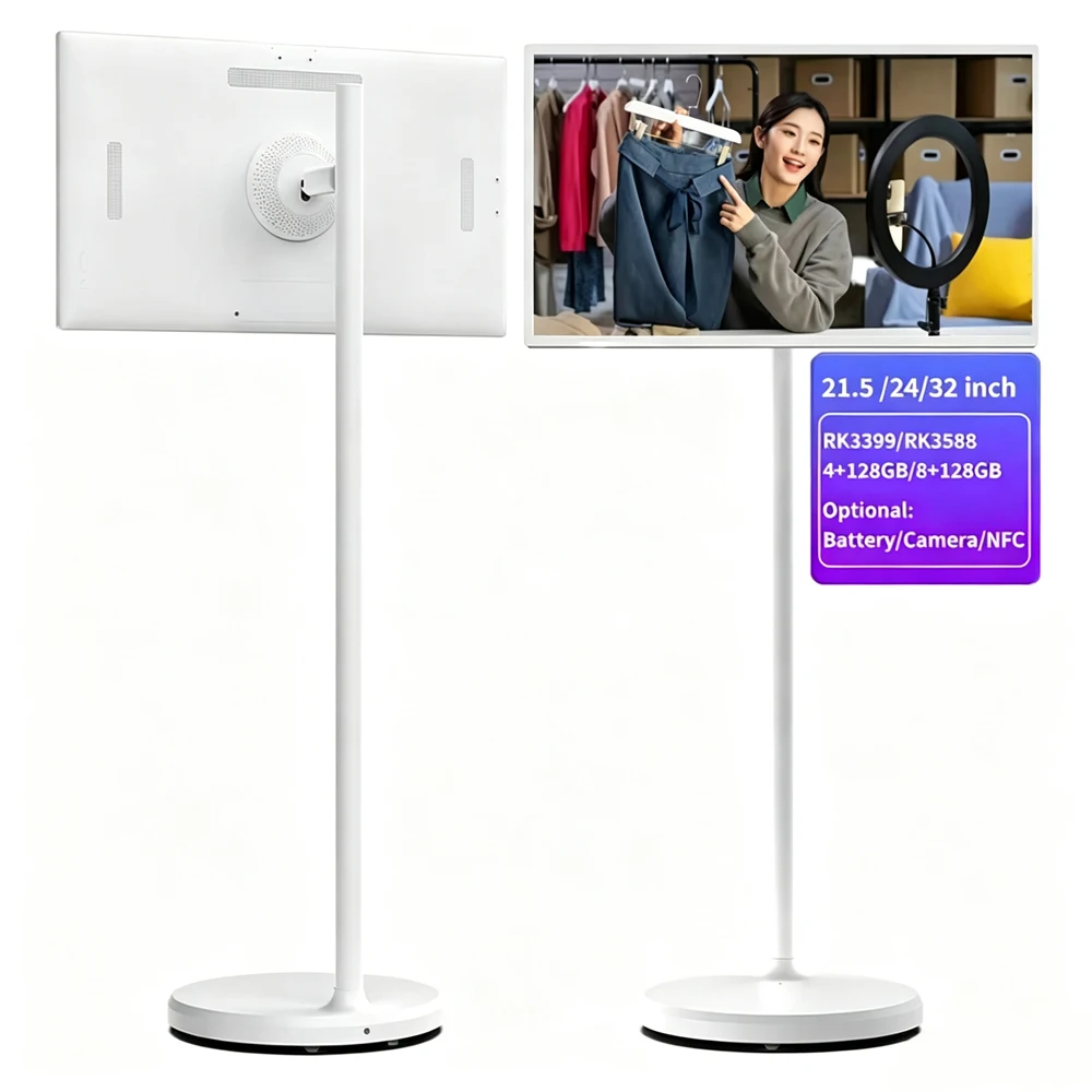 Customize 21.5 24 27 32 Inch Android Smart Wireless Display In-Cell Touch Screen With Camera  Long Battery Life Adjustable Stand