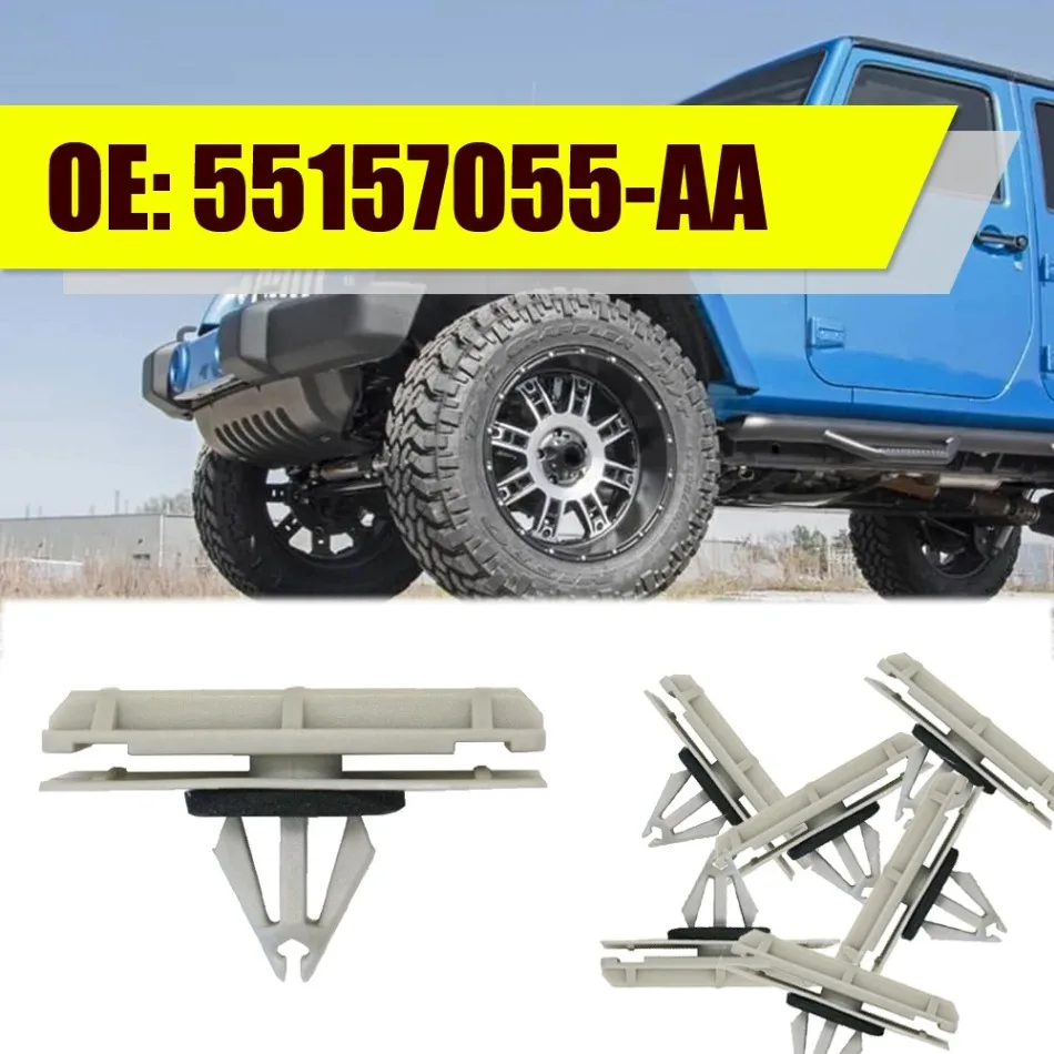 

20pcs Car Fastener Rivet Clips Car Fender Flare Moulding Clips Car Accessories For Chrysler Jeep Liberty Wrangler 55157055-AA