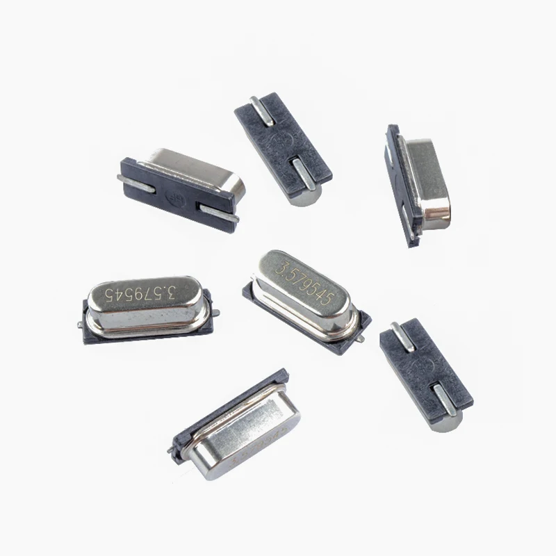 100pcs   Crystal Oscillator 49SMD 3.579545M 4.000M 4.096M 6.000M 7.3728M 8.000M 10.000M 11.0592M 12.000M 13.560M