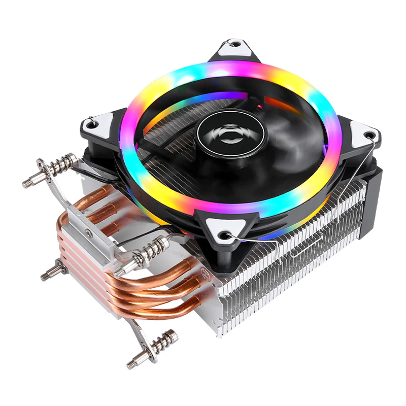 LGA2011 refroidisseur 120mm 4/6 caloduc x79 x99 ventilateur de processeur refroidi par Air 3 broches/4 broches Compatible Intel 1200 1700 115x 18xx 1366 2066 i5 i7 E5