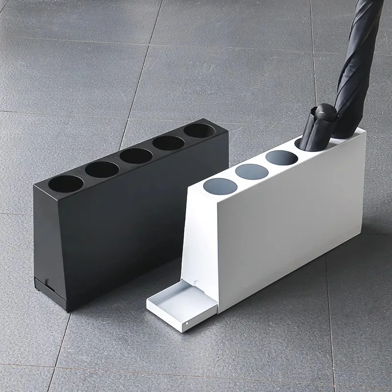 

Iron Umbrella Rack with Drip Tray Space Saving Can Hold 5 Umbrellas Creative Umbrella Storage Rack Household Merchandises