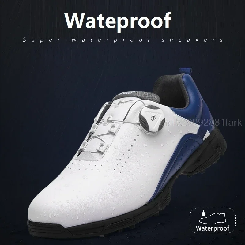 Pgm Waterproof Sneakers Mens Golf Shoes Breathable Fitness Training Golf Shoe Man Non-Slip Rotating Buckle Golf Trainers