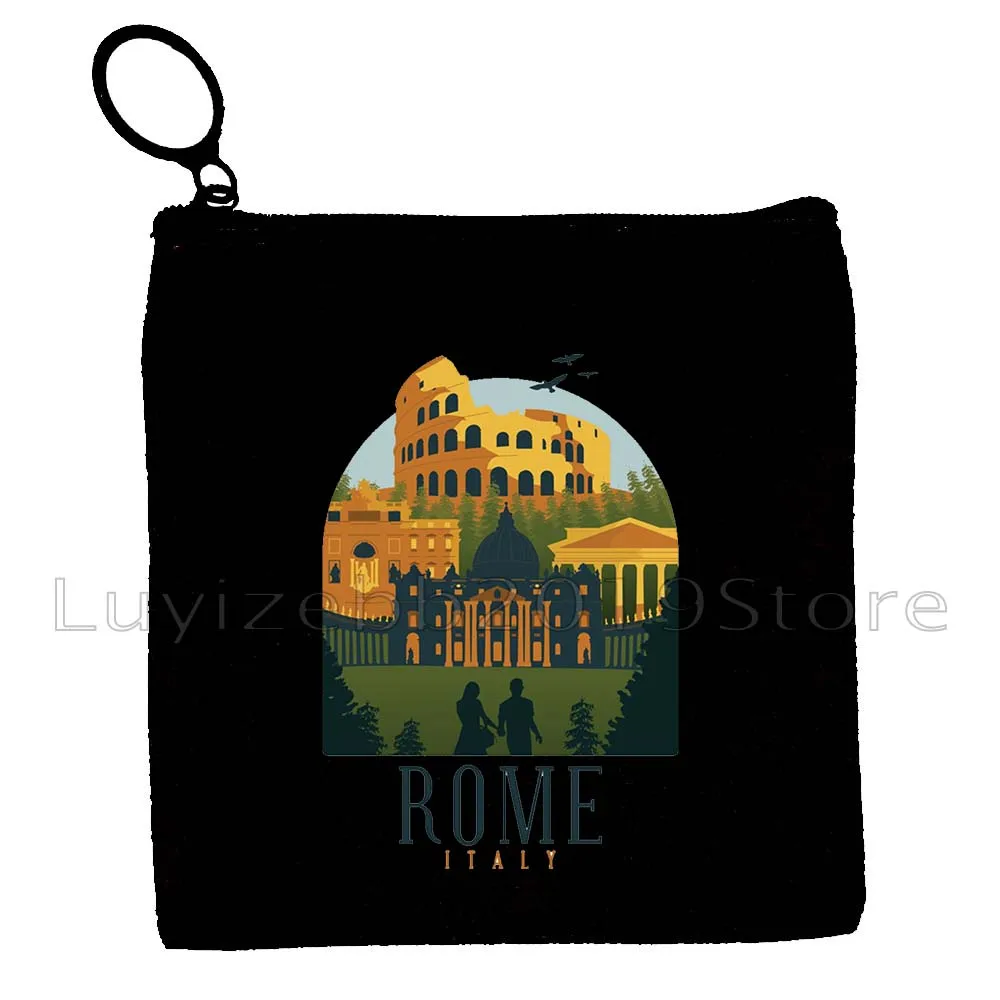 برشلونة برلين هافانا اسطنبول لندن المكسيك ميامي ميونيخ نيويورك باريس ريجيكا روما طوكيو البندقية محفظة نسائية للعملات المعدنية مفتاح القضية الحقيبة