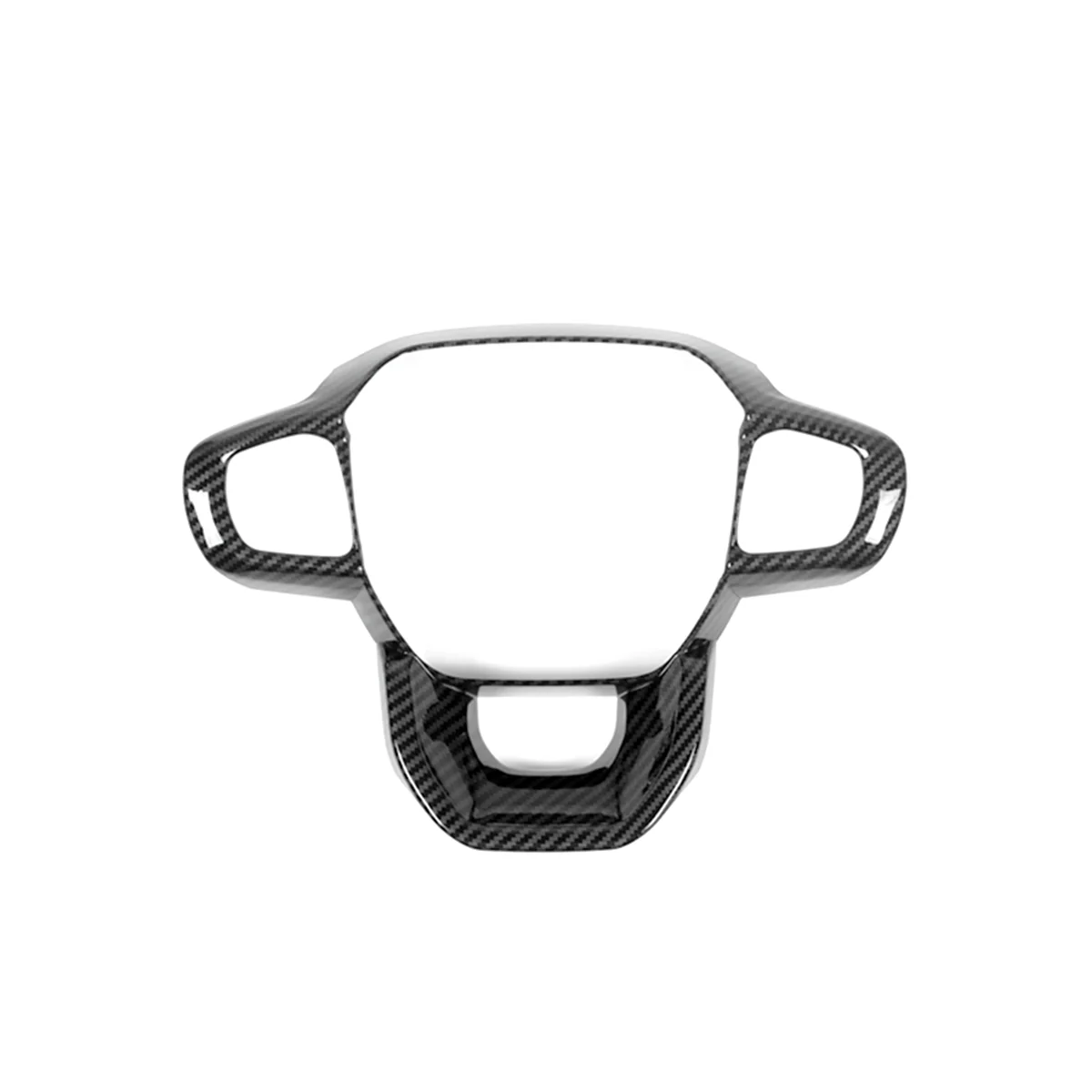 

For Ford Ranger 2023 Car Steering Wheel Decorative Cover Trim Interior Accesorios - ABS Carbon Fiber