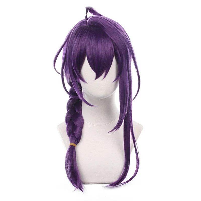 Game ES Ensemble Stars Ayase Mayoi Cosplay Wig Purple Long Heat Resistant Synthetic Hair Halloween Wigs + Wig Cap