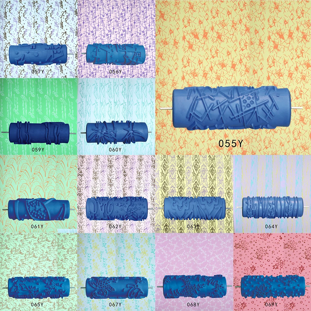 

5 ''резиновый валик для печати DIY кисть для рисования настенной живописи инструмент для декора