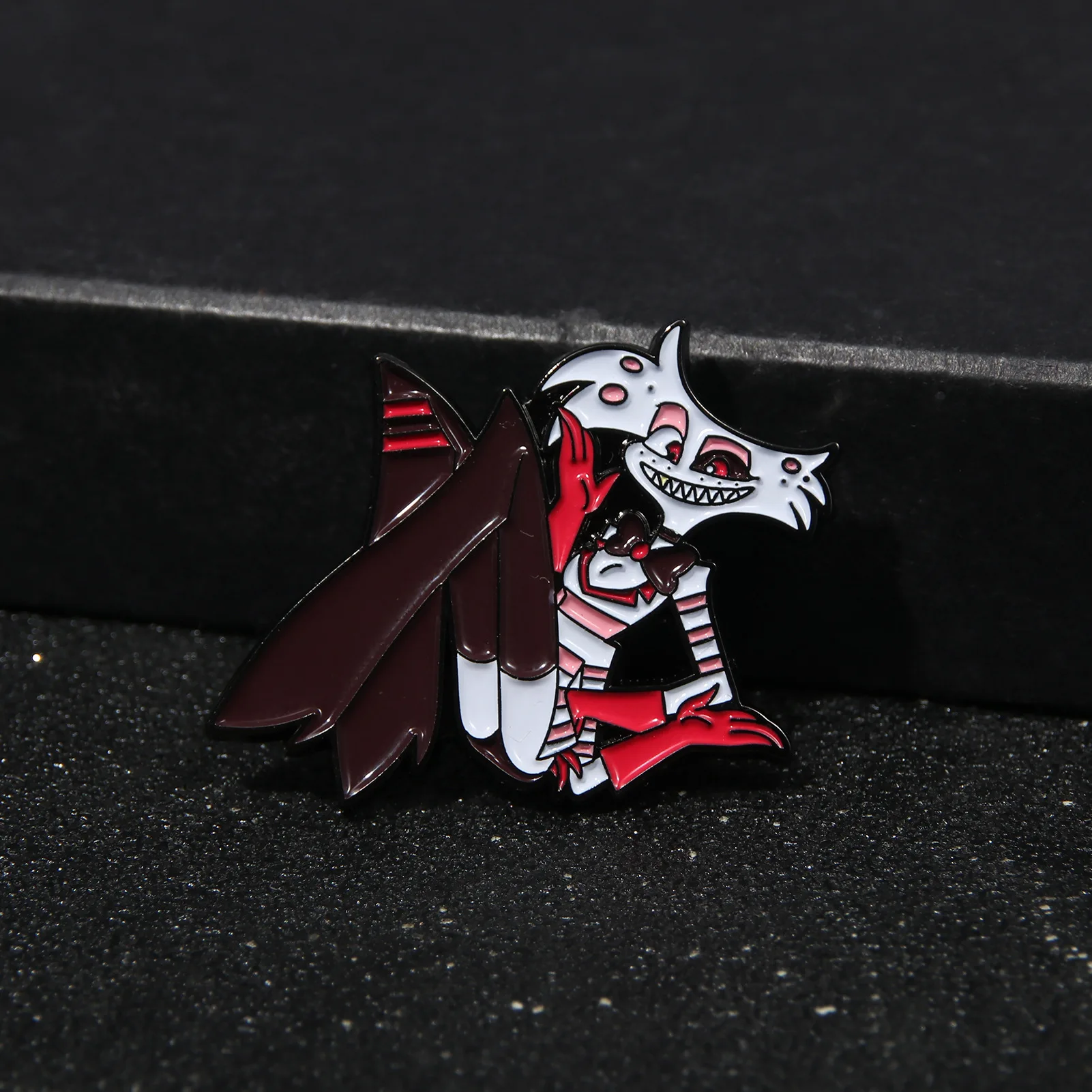 Anime Hazbin&Hotel Alastor Enamel Pins Villain Hotel Helluva Bosss Cartoon Metal Brooch Badge Jewellery Backpack Accessory Gifts