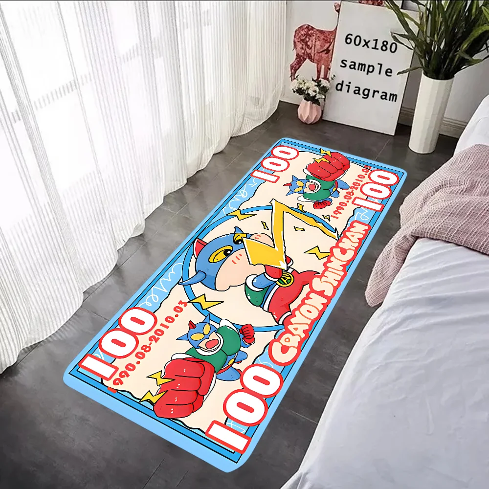 

C-Crayon-Shin-chans Floor Mat Graphic Printed Flannel Doormats for Bathroom Kitchen Entrance Carpet Home Decor