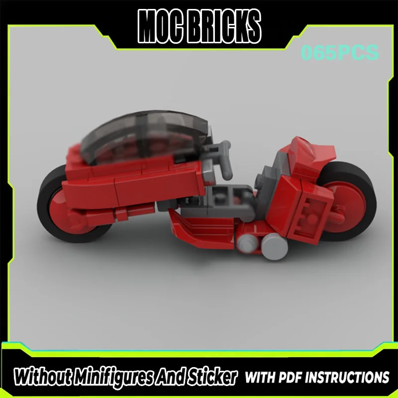 

Популярный конструктор MOC по мотивам аниме-фильмов: Модульный городской мотоцикл. Технологичный подарок для детей на праздники. Набор для сборки.