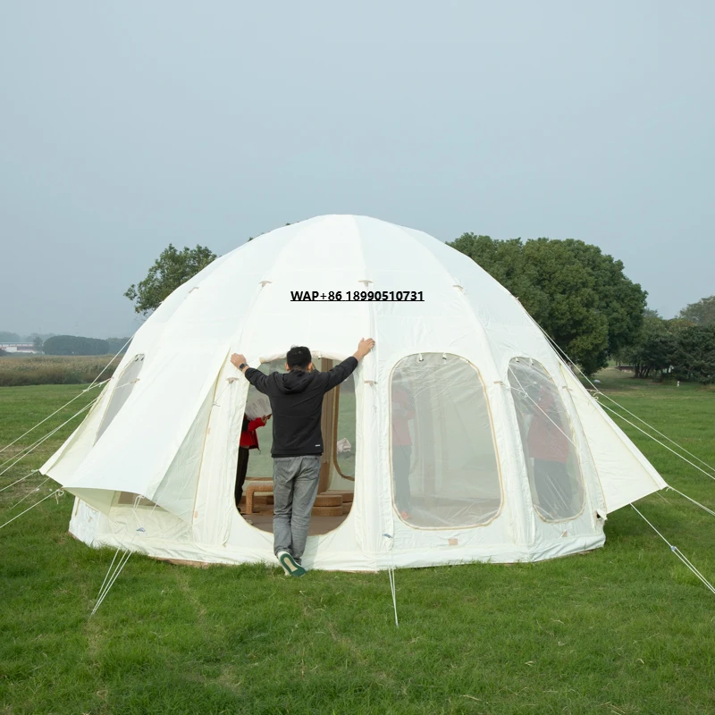 

Large Four-season Outdoor Waterproof Inflatable Tent Quick Automatic Opening 20m Oxford Fabric for Camping Outdoor Activities