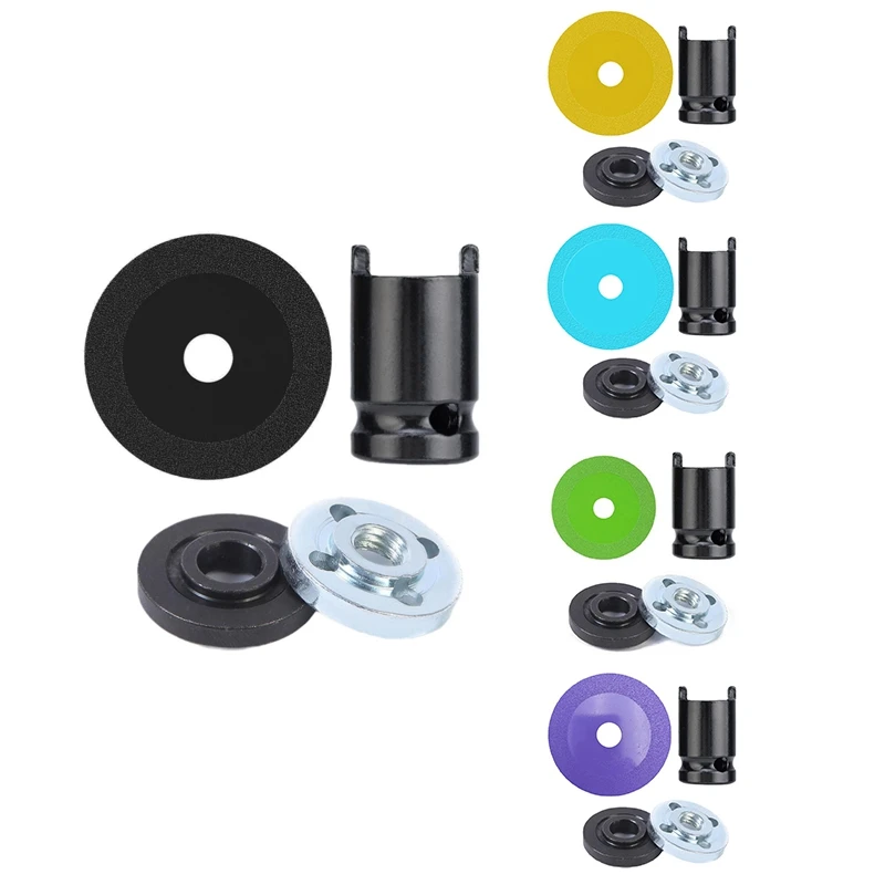 

Glass Cutting Disc Set With Adapter 10Cm Ultra-Thin Saw Blade Jade Crystal Grinding Chamfering Cutting Blade