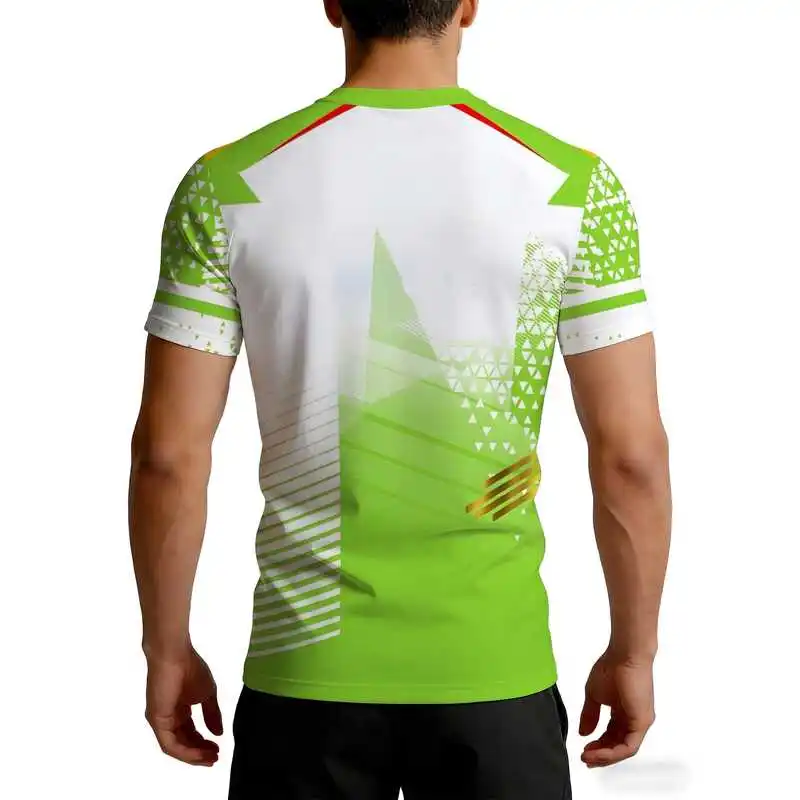 Men's High-Elasticity Quick-Dry Fitness Apparel T Sports Short-Sleeve Tight-Fitting Slimming Moisture-Wicking Breathable Trainin