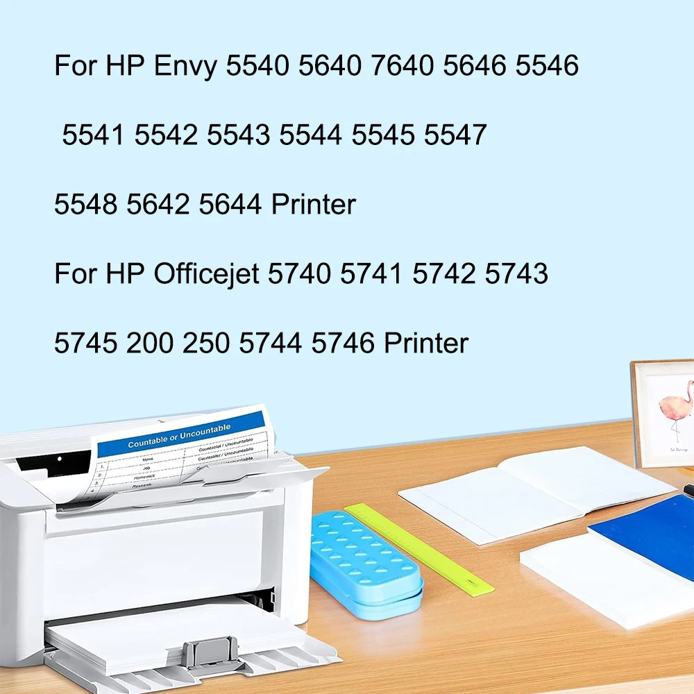 62XL Ink Cartridges Replacement For HP 62XL Compatible Envy 5540 5640 5642 5644 5646 7640 5660 7644 250 200 5740 5742 Printer