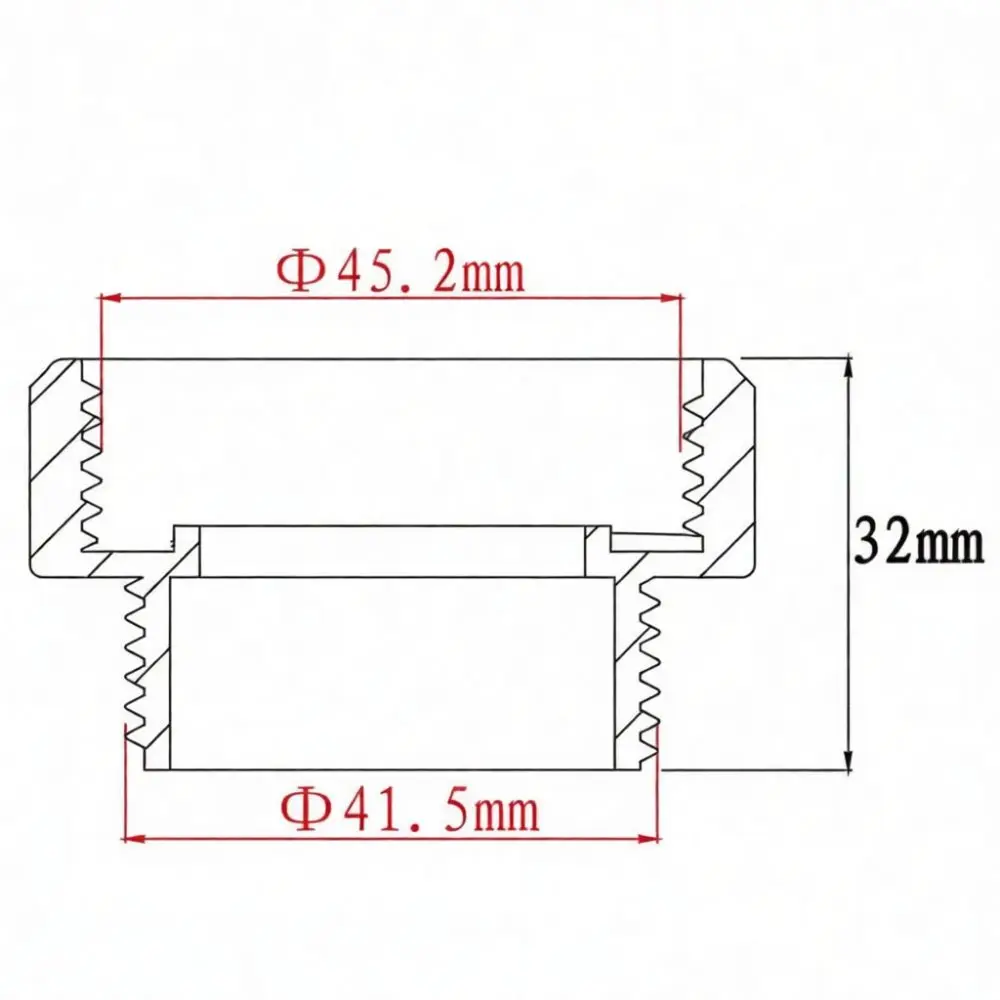 Kitchen Bathroom Drain Pipe Connector 1 1 2 To 1 1 4 Inch Adapter Durable Plumbing Reducer Fitting For Sewer System Repair